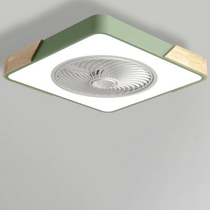 Design épuré: ventilateur de plafond LED sans pales pour un éclairage et une ventilation modernes.