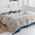 Aztèque jaune + bleu