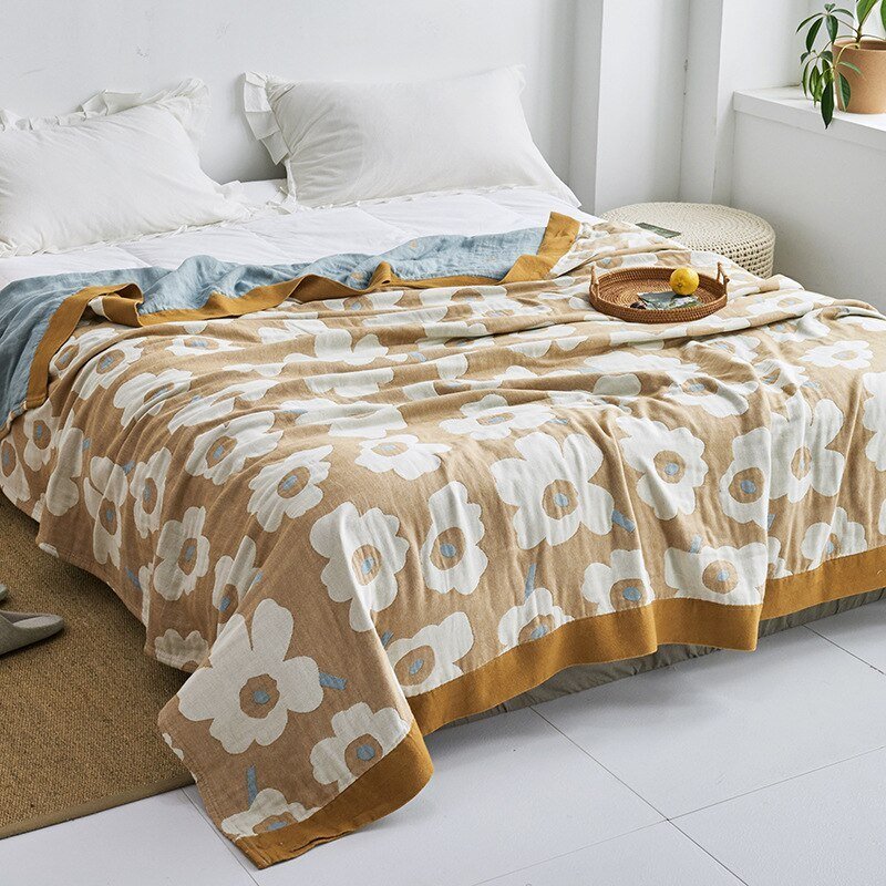 Plaid pour lit, confort et douceur, motif moderne, parfait pour la chambre à coucher.