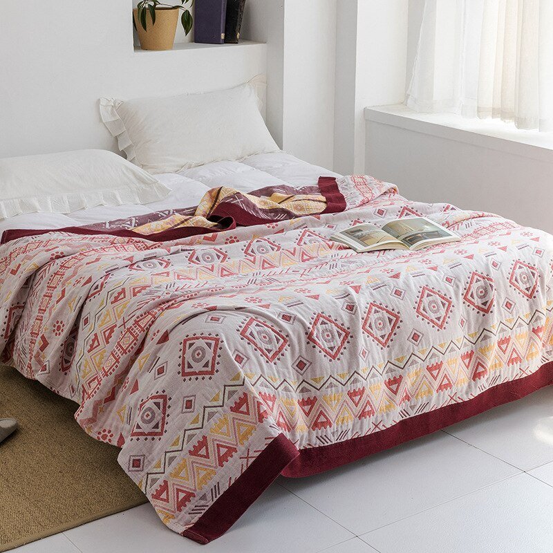 Couverture moderne et douce, pour salon ou chambre, un accessoire essentiel et stylé.