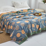 Feuilles bleu + orange