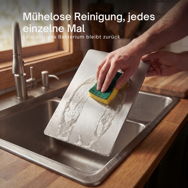 Planche à découper en titane, ustensile de cuisine durable et hygiénique, pour usage quotidien.