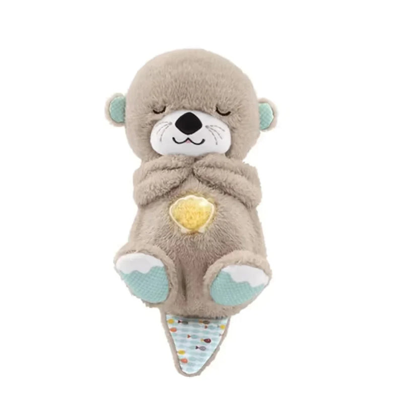 Peluche relaxante pour enfant, réduit le stress et favorise le sommeil avec respiration douce.