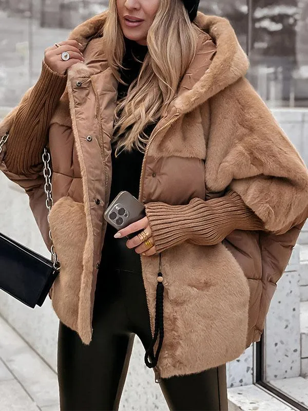 Doudoune manteau hiver femme chic et chaude, veste matelassée pour un style décontracté et élégant.