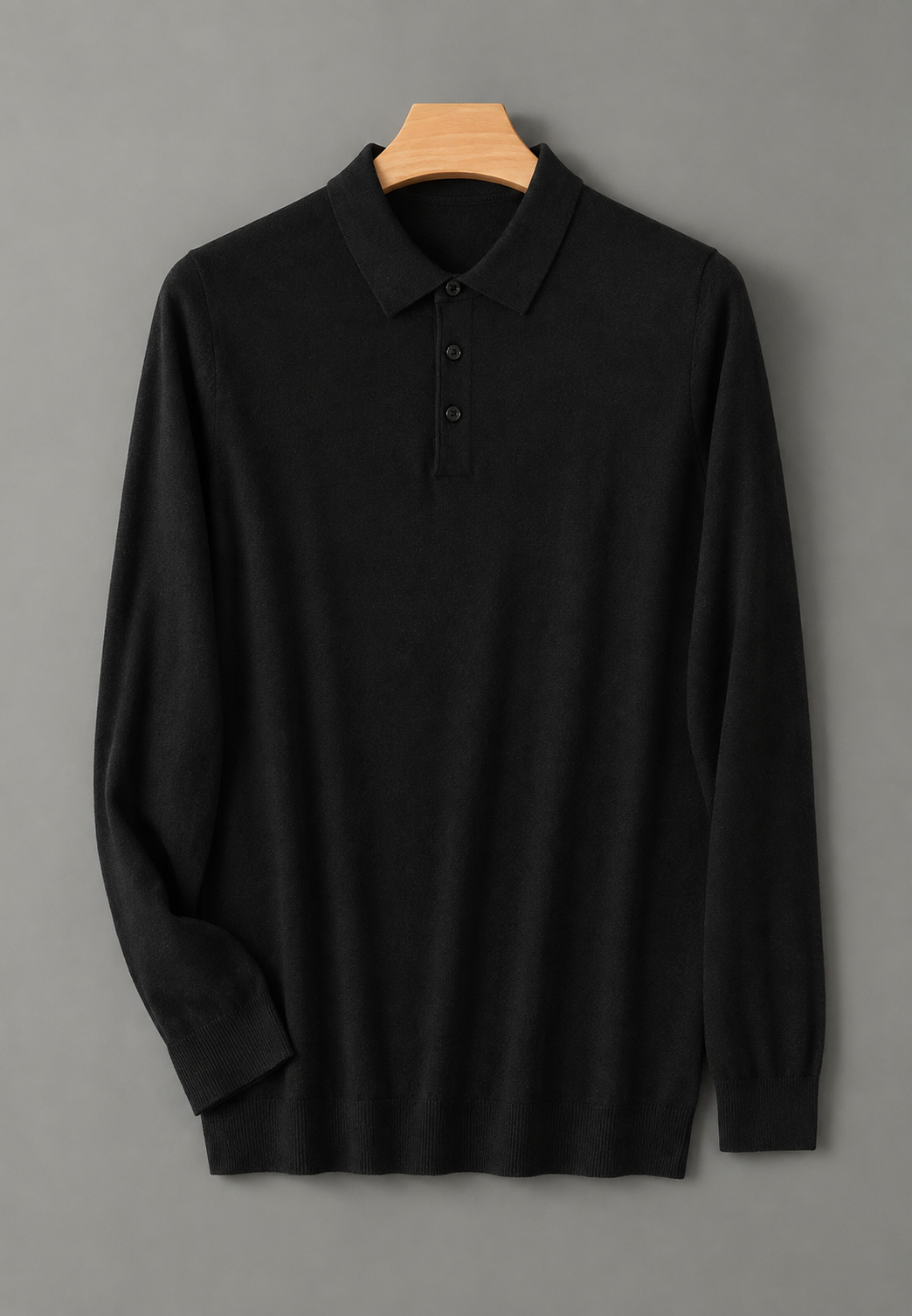 Polo polyvalent homme à manches longues, look élégant et confortable pour toutes les occasions.