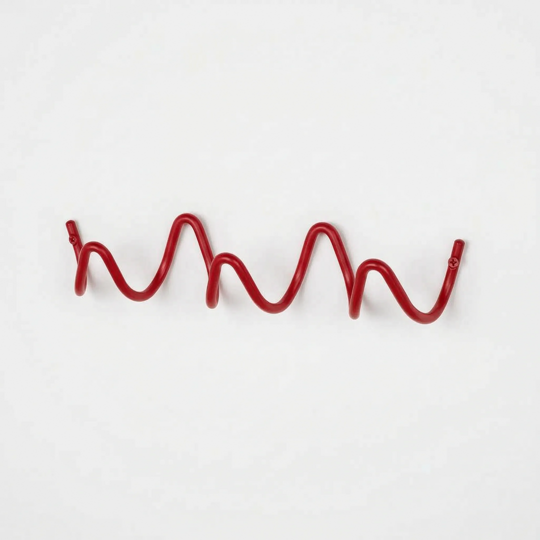 Crochets muraux design style moderne, porte-manteau vague pour décoration murale chic.