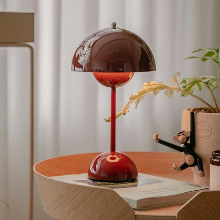 Lampe de table dimmable style rétro, éclairage LED doux, parfaite pour créer une ambiance chaleureuse.