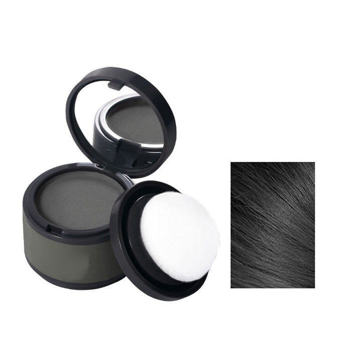 Poudre densifiante à la kératine pour cheveux blancs, volume naturel, cosmétique capillaire unisexe.
