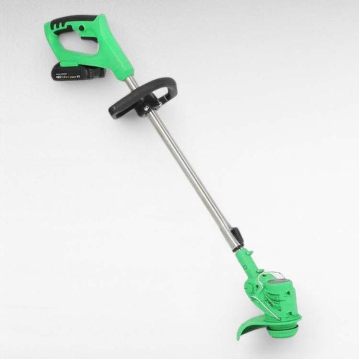 Tondeuse sans fil PowerTrim: outillage jardinage vert/rouge, légère et puissante pour la coupe.