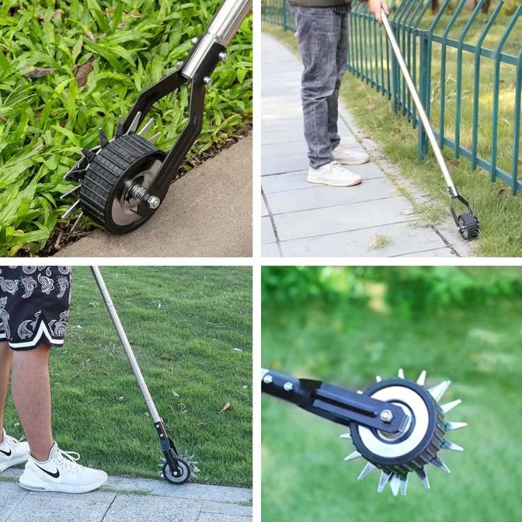 Coupe-bordure manuel de gazon précis et ergonomique, idéal pour l'entretien soigné de votre jardin.