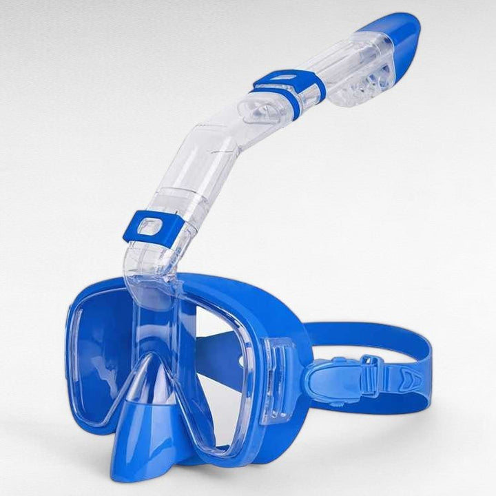 Masque de snorkel pliable adulte pour des loisirs aquatiques confortables et une vue dégagée.