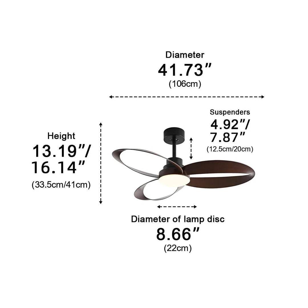Élégant ventilateur plafond LED, lumière intégrée, silencieux, améliore le design et le confort de la maison.