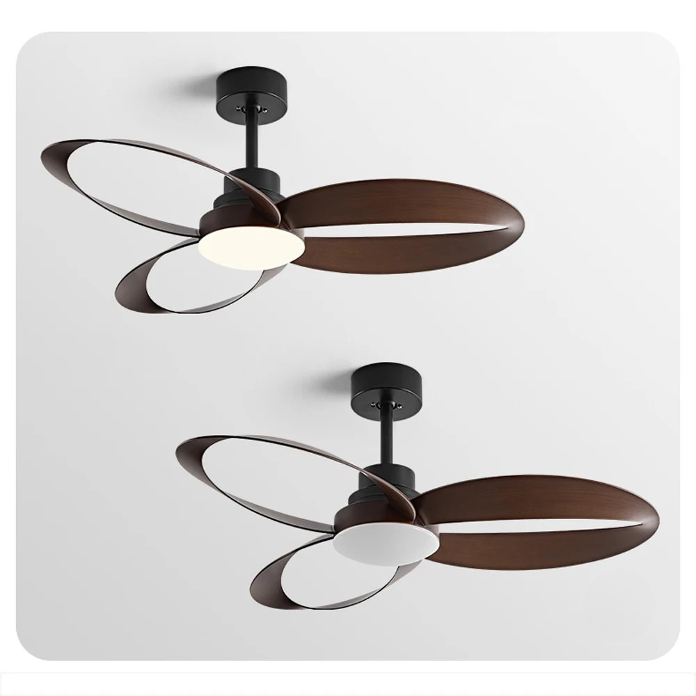Ventilateur de plafond LED, pales et lumière intégrée, assure fraîcheur et éclairage dans votre maison.