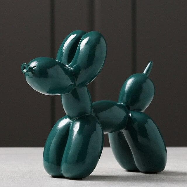 Chien ballon en résine, sculpture moderne. Apporte une touche d'art et de luxe à toute pièce de la maison.