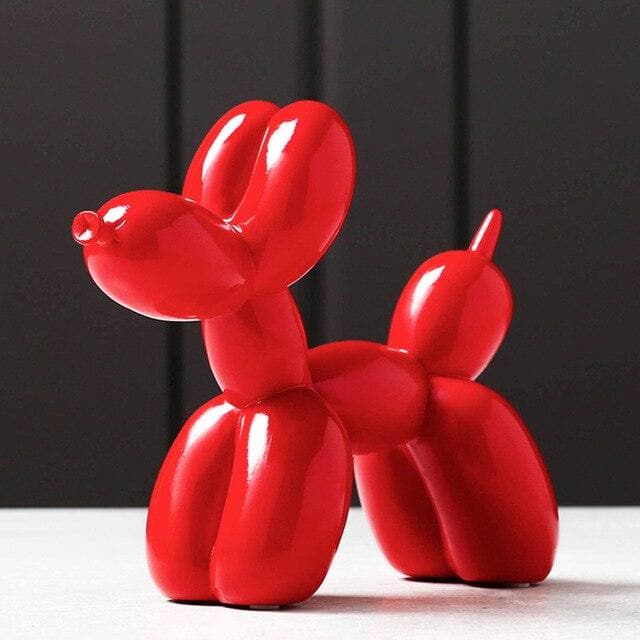Sculpture chien ballon de luxe en résine. L'objet parfait pour une décoration artistique moderne et audacieuse.
