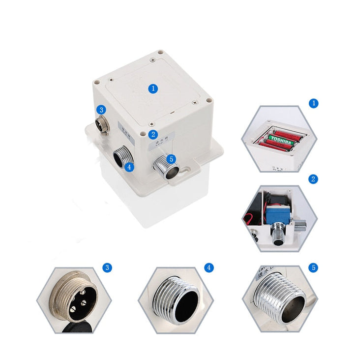 Robinet intelligent pour une maison propre et durable, technologie sans contact.