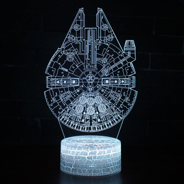 Veilleuse LED 3D Stormtrooper Star Wars. Ambiance lumineuse pour fans, cadeau collection.