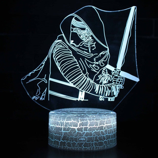 Veilleuse LED 3D Star Wars AstroGlow. Cadeau enfant parfait, ambiance lumineuse magique.