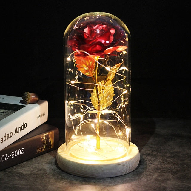 Lampe rose éternelle LED, un accessoire de décoration qui ne fanera jamais.