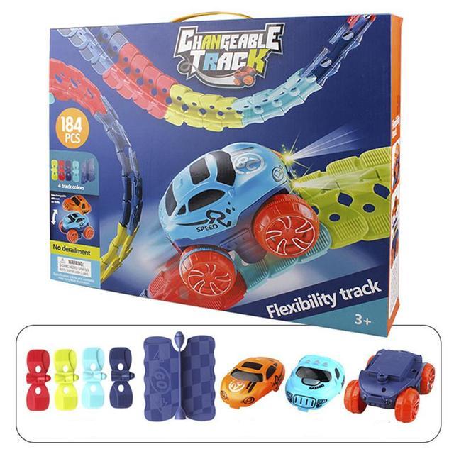 Cadeau idéal : jouet circuit de course magnétique pour enfant, offrant des heures de jeu créatif et stimulant.