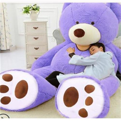 Adorable ours en peluche géant, marron clair, un cadeau parfait et personnalisable pour enfant ou décoration.