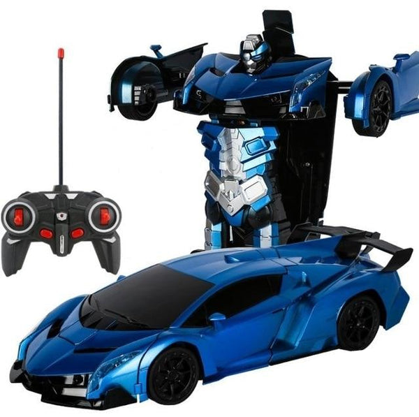Véhicule RC VoltMorph, voiture robot transformable, jouet enfant interactif, cadeau parfait.