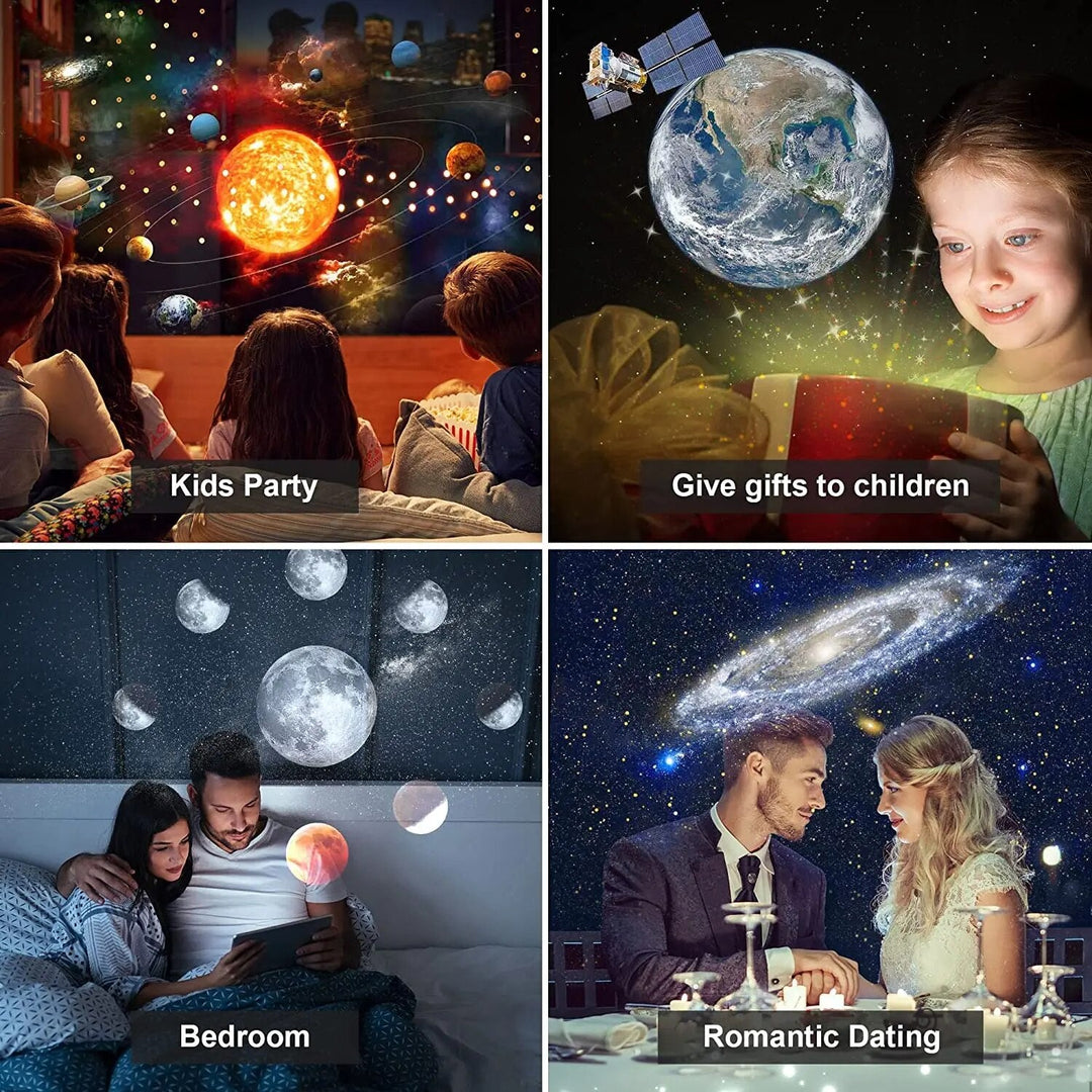 Appareil projecteur d'étoiles galactique pour chambre. Crée un ciel étoilé et une ambiance cosmique.