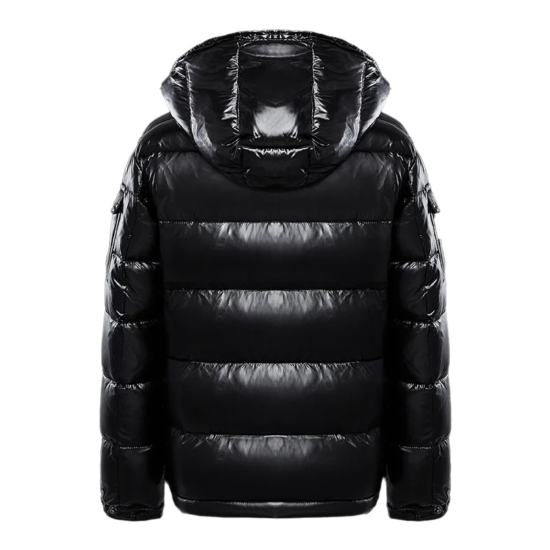 Manteau doudoune femme hiver, protection optimale et look tendance, disponible en noir et rouge.