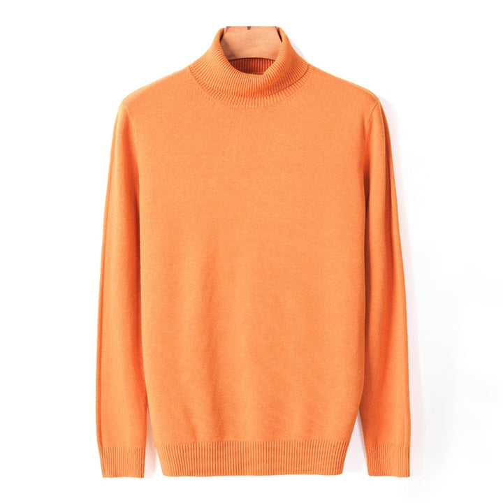 Chandail col roulé homme, chic et chaud pour l'hiver. Confort et élégance assurés.