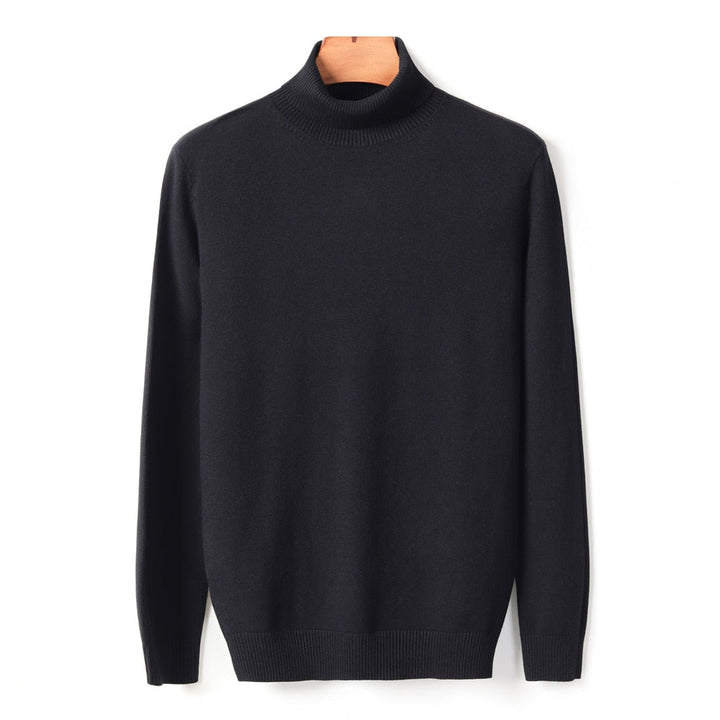 Chandail pull col roulé homme, chaud et confortable pour l'hiver. Vêtement polyvalent.