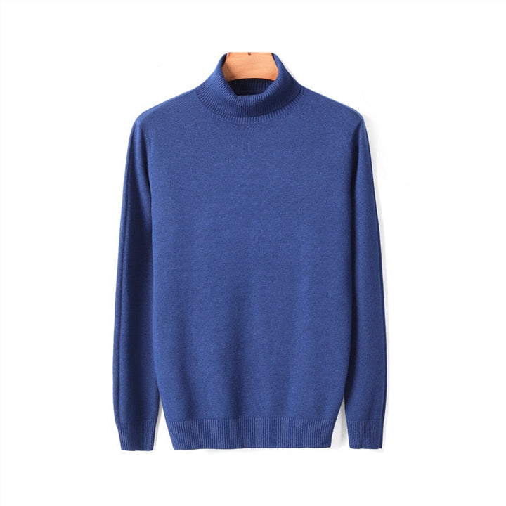 Pull col roulé homme doux et chaud, essentiel pour l'hiver. Vêtement élégant & confortable.