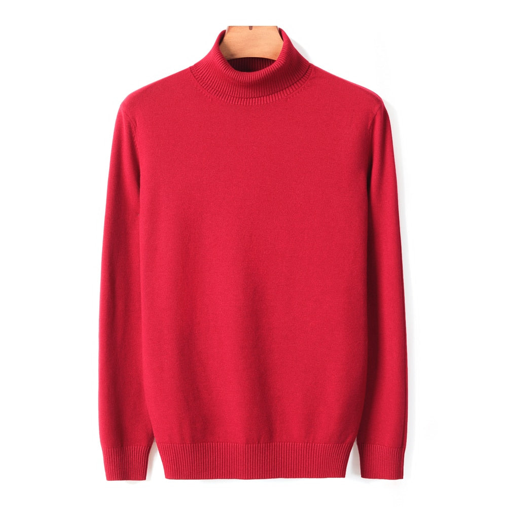 Pull col roulé homme, élégant et chaud pour l'hiver. Parfait pour la mode masculine.