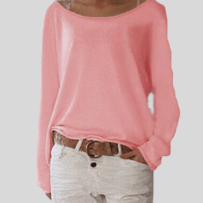 Pull élégant femme col rond, doux et chic. Confortable pour toutes saisons. Tendance et polyvalent.