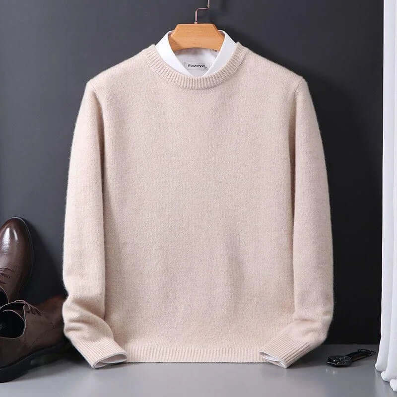 Pull chaud maille homme, doux et confortable, essentiel mode hiver.