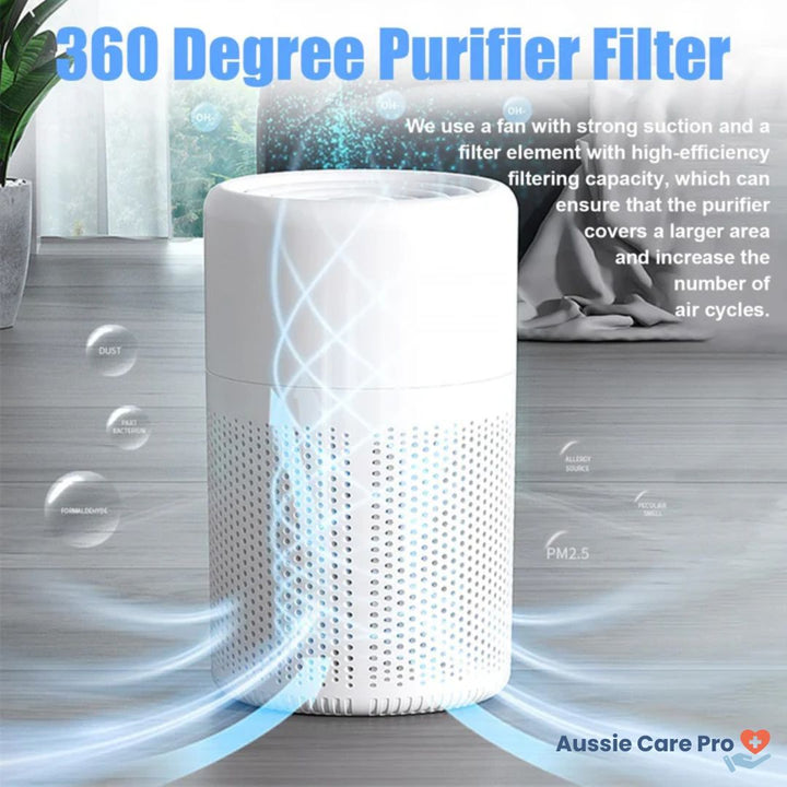 Purificateur d'air pour maison et bureau. Assure un air pur, sans allergènes, pour une meilleure qualité de vie.