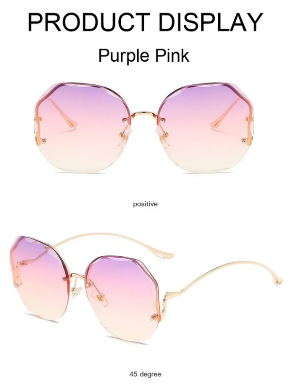 Lunettes de soleil mode unisexe, dégradées, luxe, protection UV été, accessoire élégant et polyvalent.