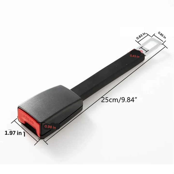 Rallonge de ceinture de sécurité universelle pour auto, compatible avec la plupart des véhicules.