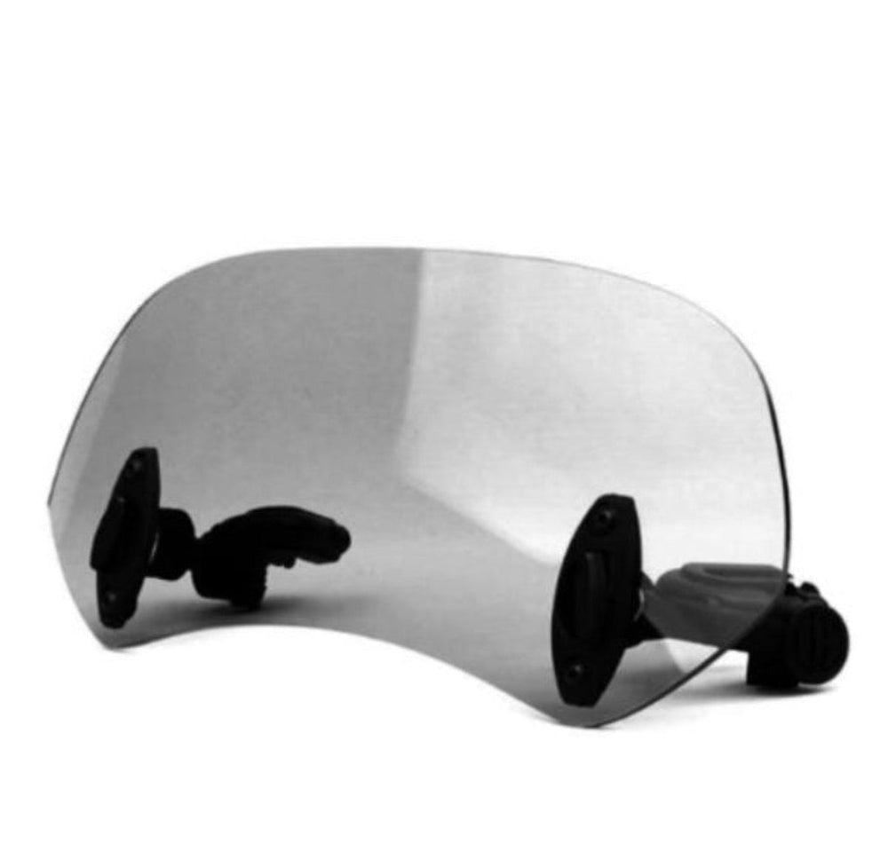 Déflecteur pare-brise moto ajustable, conçu pour réduire le vent et améliorer l'aérodynamisme, accessoire universel.