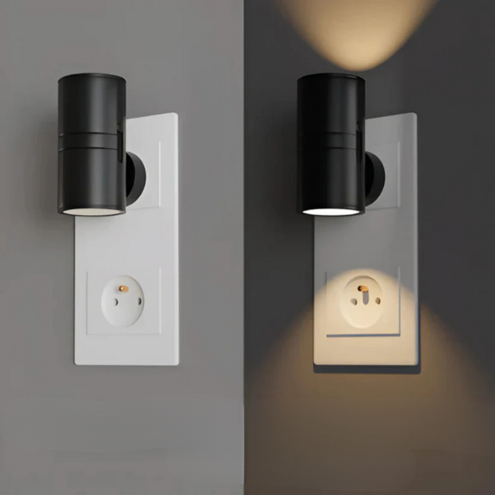 Veilleuse murale Aora LED dimmable pour chambre, lumière douce, parfaite pour une ambiance apaisante la nuit.