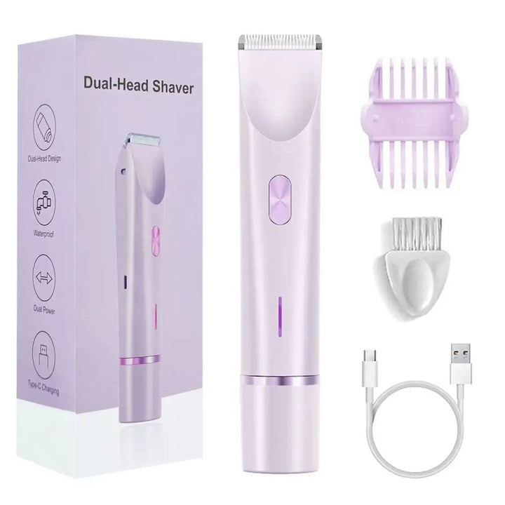 Image du rasoir électrique étanche pour femme, idéal pour une utilisation sous la douche ou dans le bain.