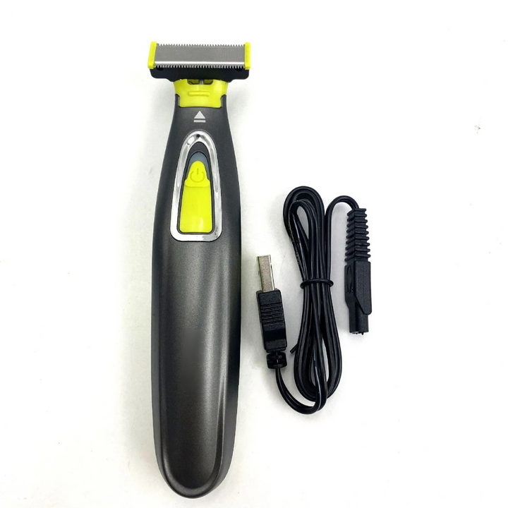 Rasoir électrique portable mixte pour épilation corps, rechargeable USB. Soin doux et efficace.