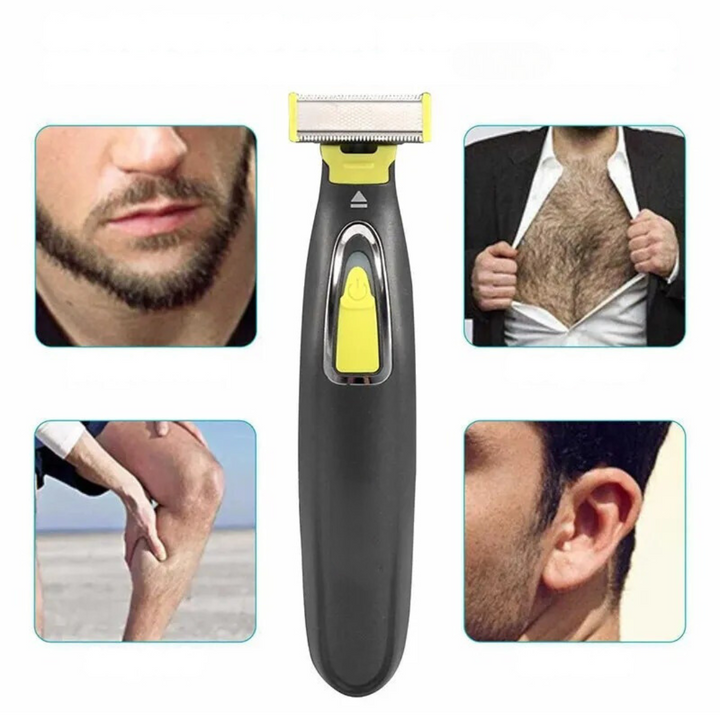 Épileur corps électrique rechargeable USB, mixte. Conçu pour une épilation douce et sans effort.