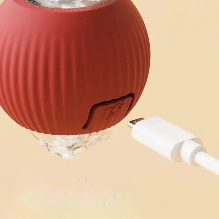 Balle interactive pour chat, jouet durable stimulant l'instinct de chasse et l'activité féline.