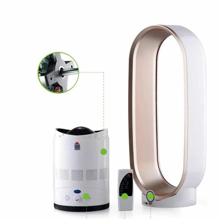 Rafraîchisseur d'air ultra-silencieux et compact, idéal pour un sommeil paisible et frais sans nuisance.