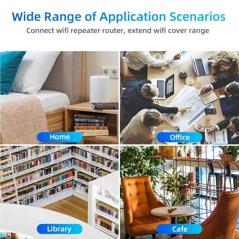 Appareil Wi-Fi extérieur robuste 1200 Mb/s, améliore le signal et la connexion internet sans fil dans le jardin.