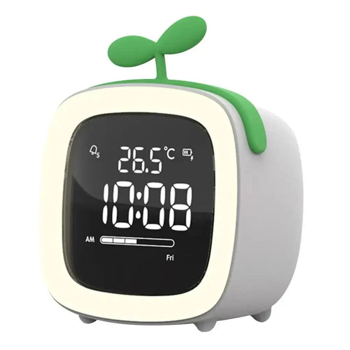 Réveil lapin rigolo LED pour chambre d'enfant, veilleuse numérique, compagnon idéal pour le sommeil.