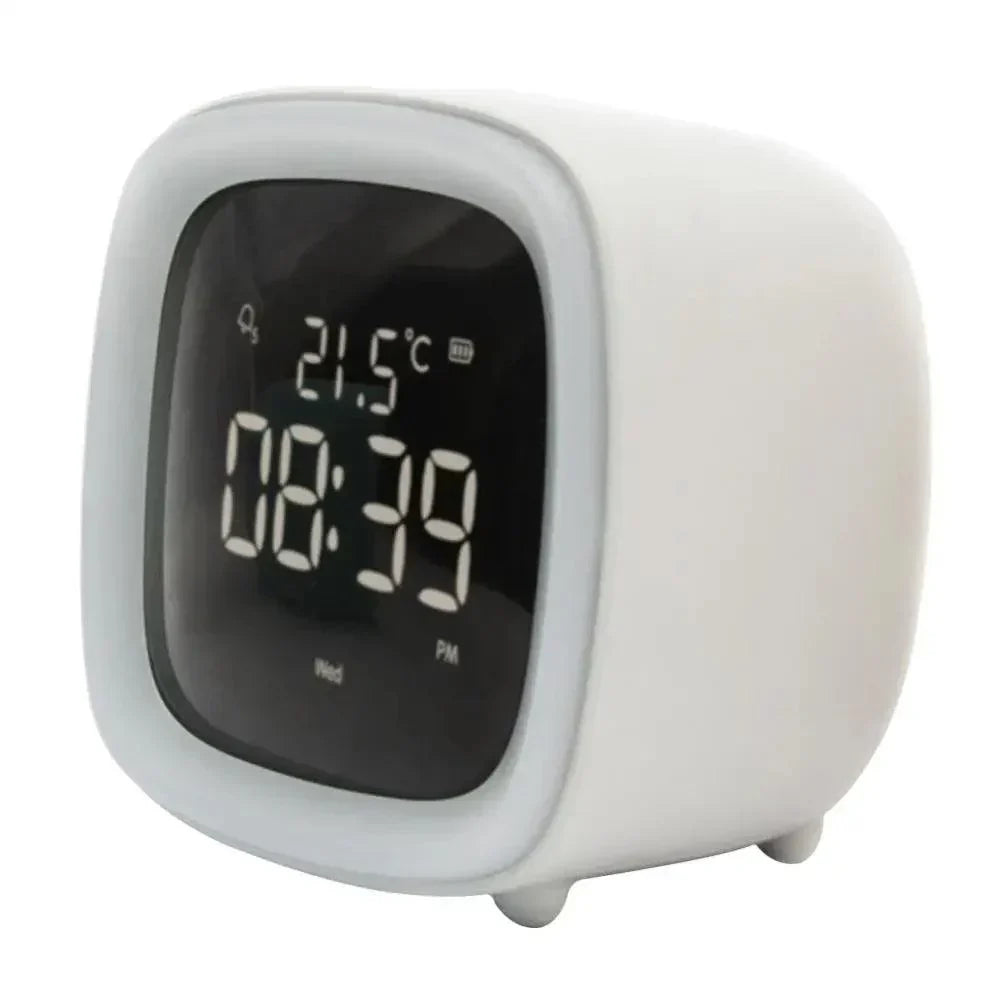 Réveil lapin LED numérique, veilleuse enfant, design animal mignon et moderne pour chambre.