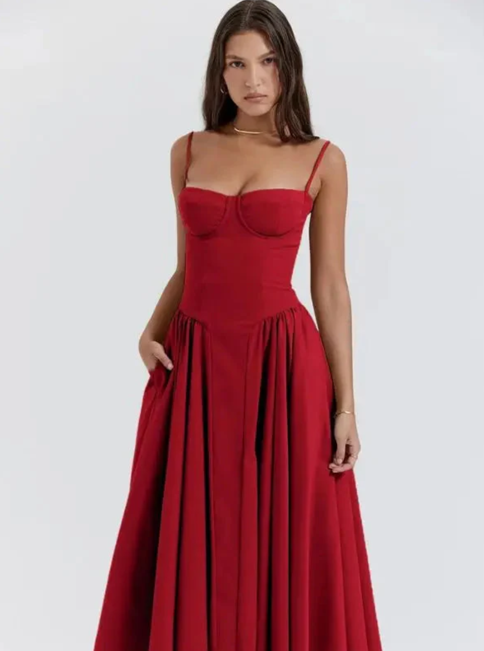 Robe midi décontractée et chic pour femme, parfaite pour la plage, les vacances ou les sorties estivales.