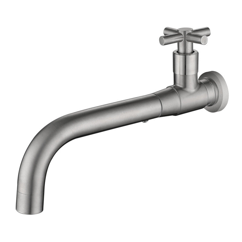 Robinetterie murale design pour salle de bain. Bec orientable et poignée unique.
