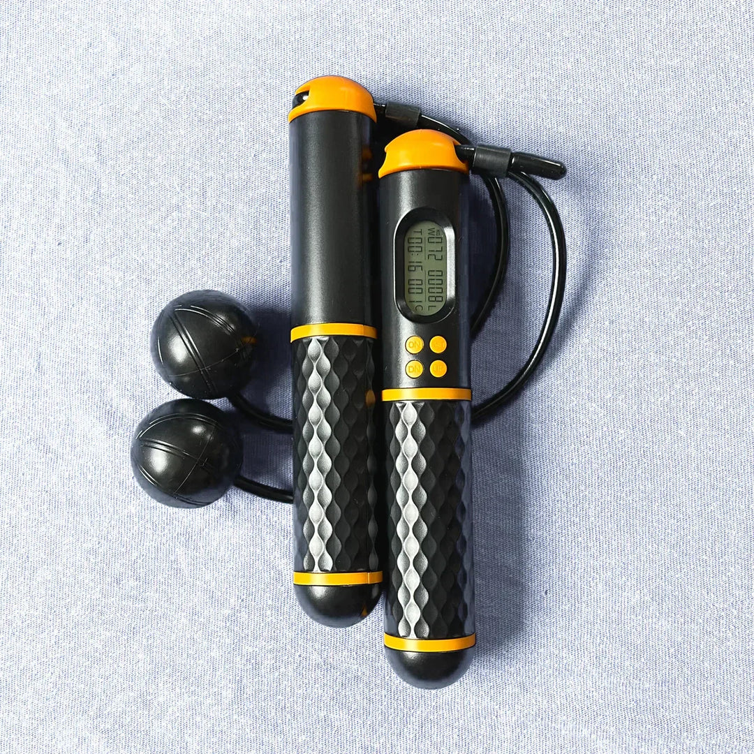 Corde à sauter sans fil portable pour fitness, cardio et entraînement à domicile. Idéale pour l'endurance.